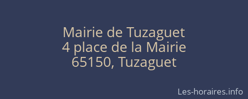 Mairie de Tuzaguet