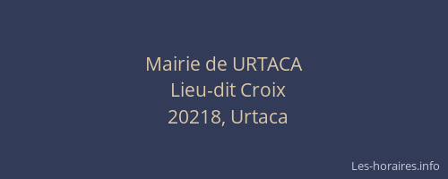 Mairie de URTACA