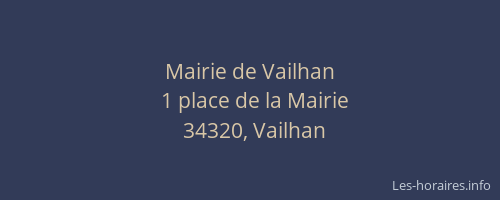 Mairie de Vailhan