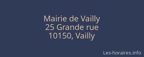 Mairie de Vailly