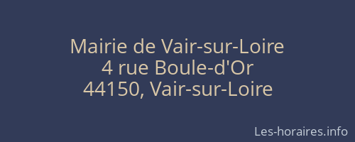 Mairie de Vair-sur-Loire