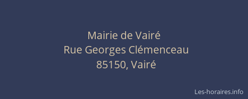 Mairie de Vairé