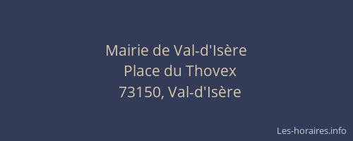 Mairie de Val-d'Isère