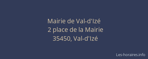Mairie de Val-d'Izé