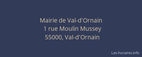 Mairie de Val-d'Ornain