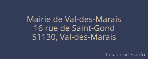 Mairie de Val-des-Marais