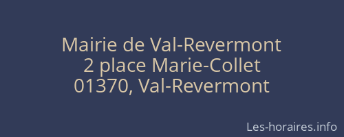 Mairie de Val-Revermont