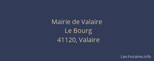 Mairie de Valaire