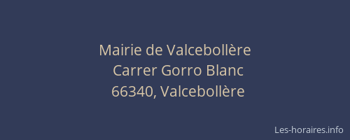 Mairie de Valceboll&egrave;re