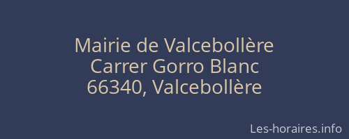 Mairie de Valcebollère
