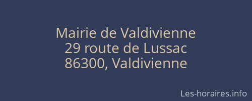 Mairie de Valdivienne