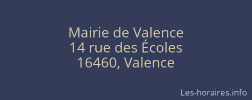 Mairie de Valence