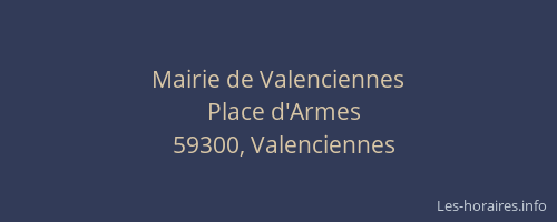 Mairie de Valenciennes