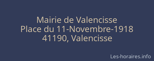 Mairie de Valencisse