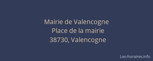 Mairie de Valencogne