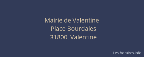 Mairie de Valentine