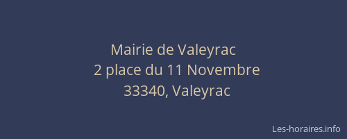 Mairie de Valeyrac