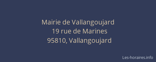 Mairie de Vallangoujard