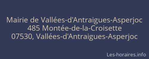Mairie de Vallées-d'Antraigues-Asperjoc