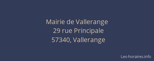 Mairie de Vallerange