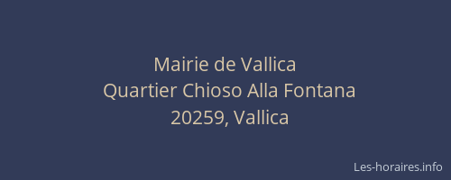 Mairie de Vallica