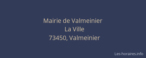 Mairie de Valmeinier
