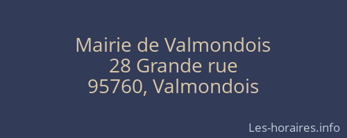 Mairie de Valmondois