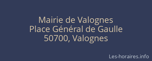 Mairie de Valognes