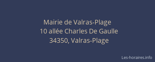 Mairie de Valras-Plage