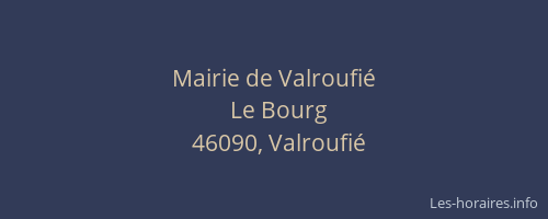Mairie de Valroufi&eacute;