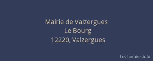 Mairie de Valzergues