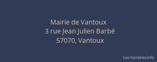 Mairie de Vantoux