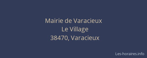 Mairie de Varacieux