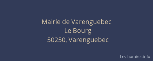 Mairie de Varenguebec