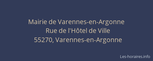 Mairie de Varennes-en-Argonne