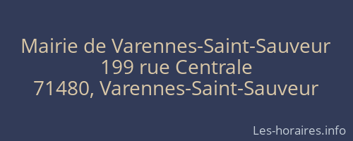 Mairie de Varennes-Saint-Sauveur