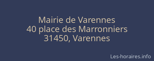 Mairie de Varennes