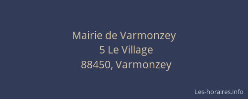 Mairie de Varmonzey