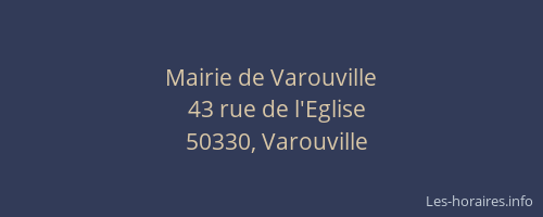 Mairie de Varouville
