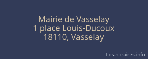 Mairie de Vasselay
