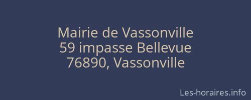 Mairie de Vassonville