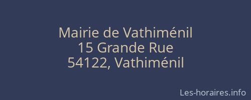 Mairie de Vathiménil