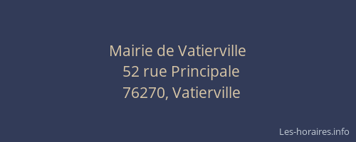 Mairie de Vatierville