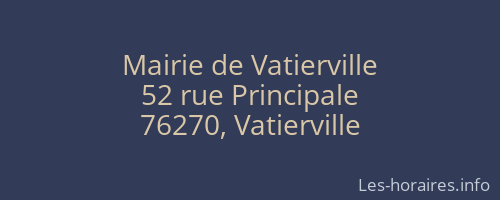 Mairie de Vatierville