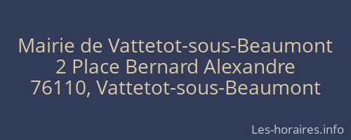 Mairie de Vattetot-sous-Beaumont