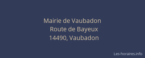 Mairie de Vaubadon
