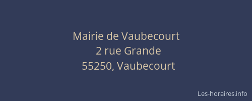 Mairie de Vaubecourt