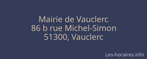 Mairie de Vauclerc