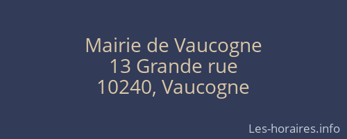 Mairie de Vaucogne