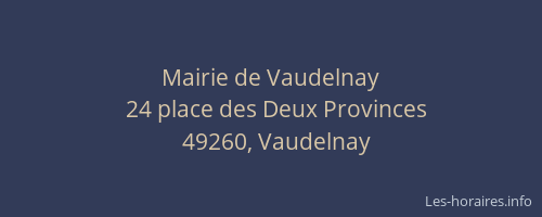 Mairie de Vaudelnay